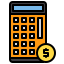 external calculator-financial-xnimrodx-lineal-color-xnimrodx icon