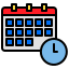 external calendar-accommodation-and-hotel-xnimrodx-lineal-color-xnimrodx icon