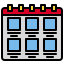 external calendar-online-marketing-xnimrodx-lineal-color-xnimrodx icon