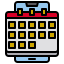 external calendar-smartphone-application-xnimrodx-lineal-color-xnimrodx icon