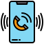 external call-notification-xnimrodx-lineal-color-xnimrodx icon
