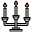 external candlestick-furniture-and-decoration-xnimrodx-lineal-color-xnimrodx icon