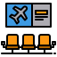 external waiting-room-traveling-xnimrodx-lineal-color-xnimrodx icon