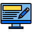 external write-blogger-and-influencer-xnimrodx-lineal-color-xnimrodx icon