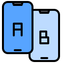 external ab-testing-ui-and-ux-xnimrodx-lineal-color-xnimrodx icon