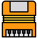 external accordion-music-and-song-xnimrodx-lineal-color-xnimrodx icon