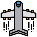 external airplane-traveling-xnimrodx-lineal-color-xnimrodx icon