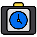 external alarm-clock-time-management-xnimrodx-lineal-color-xnimrodx icon