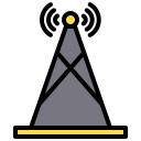 external antenna-5g-xnimrodx-lineal-color-xnimrodx icon