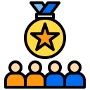 external award-team-management-xnimrodx-lineal-color-xnimrodx icon