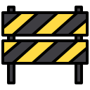 external barrier-gas-station-xnimrodx-lineal-color-xnimrodx icon