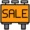 external billboard-sale-and-shopping-xnimrodx-lineal-color-xnimrodx icon