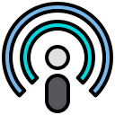 external broadcast-podcast-xnimrodx-lineal-color-xnimrodx icon