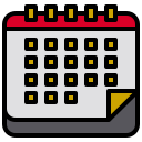external calendar-contact-us-xnimrodx-lineal-color-xnimrodx icon