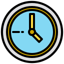 external clock-contact-us-xnimrodx-lineal-color-xnimrodx icon