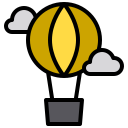 external hot-air-balloon-city-scape-xnimrodx-lineal-color-xnimrodx icon