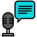 external microphone-podcast-xnimrodx-lineal-color-xnimrodx icon