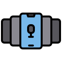 external smartphone-podcast-xnimrodx-lineal-color-xnimrodx icon