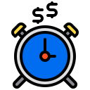 external time-is-money-passive-income-xnimrodx-lineal-color-xnimrodx icon