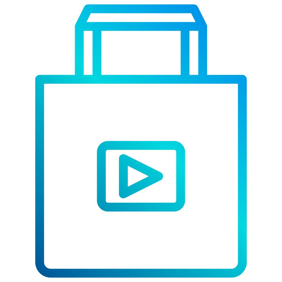 vista frontal del bolso icon