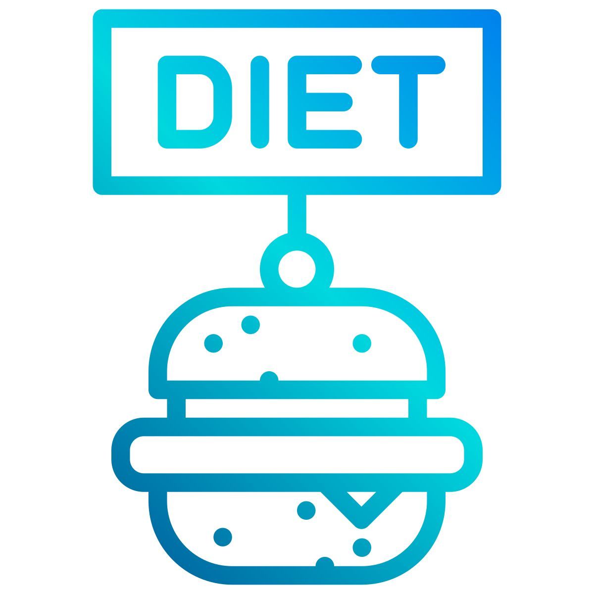diet burger icon