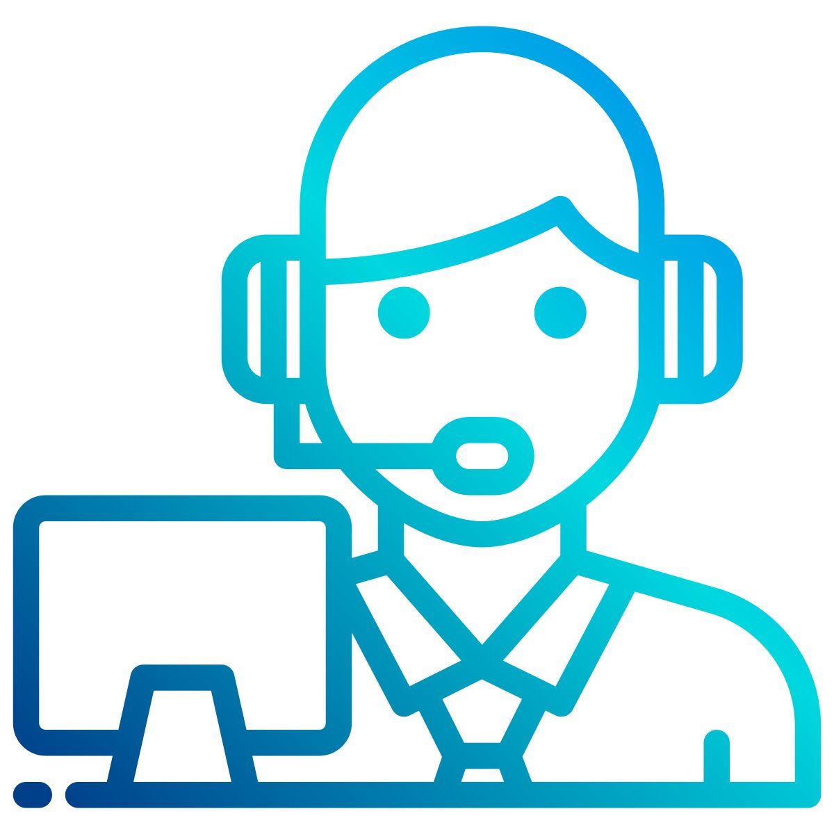 call center agent icon