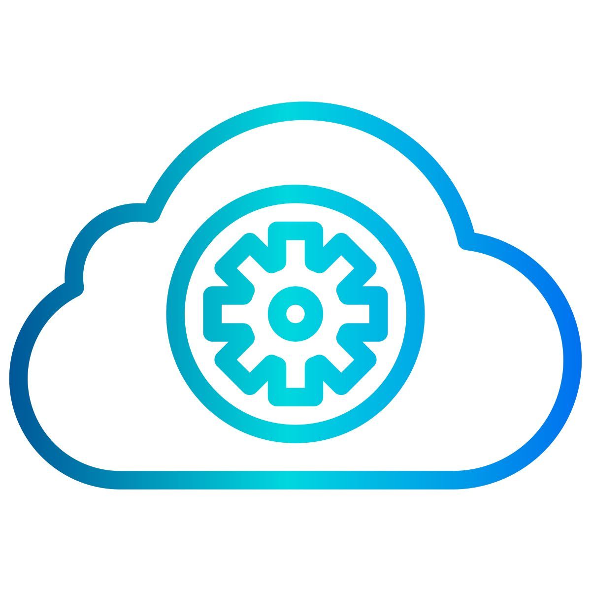 spazio di archiviazione cloud icon