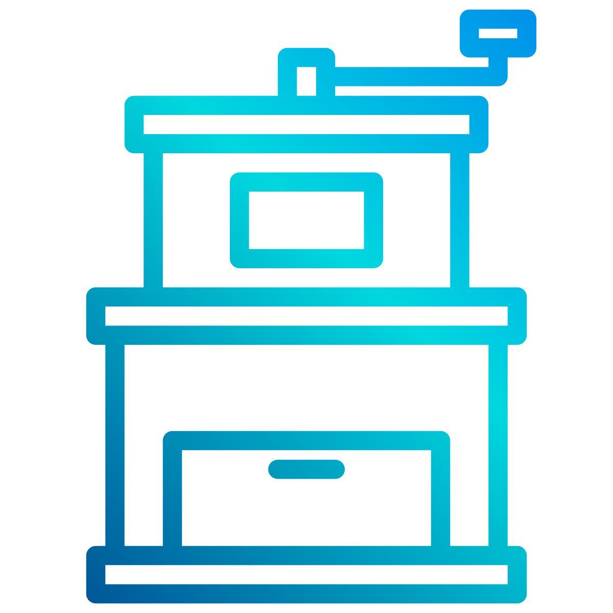 外部咖啡研磨机咖啡店 xnimrodx 线性梯度 xnimrodx 3 icon