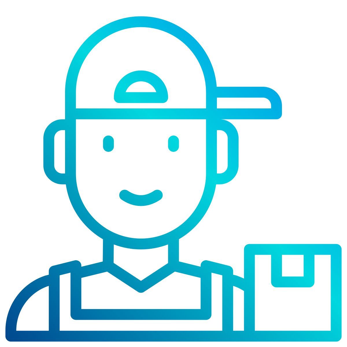 delivery man icon