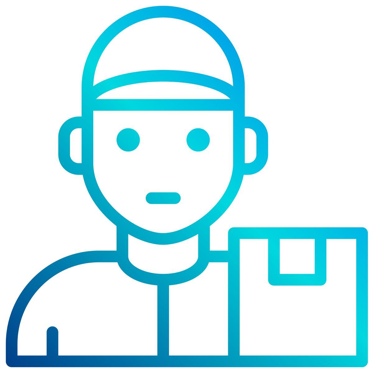 delivery man icon