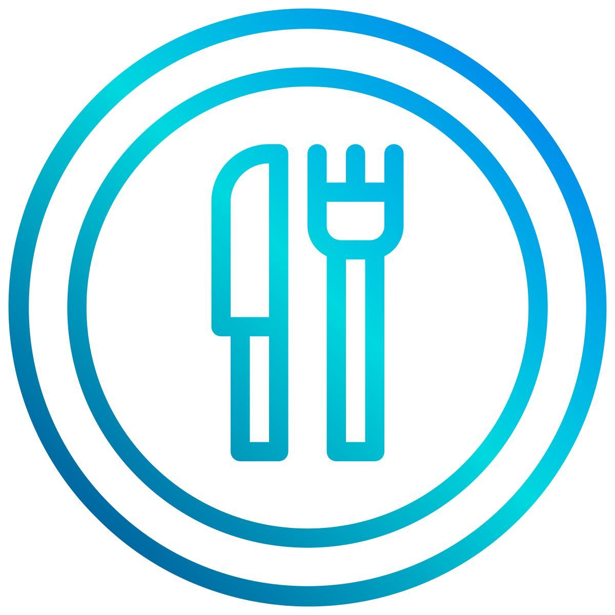 plate and cutlery icon