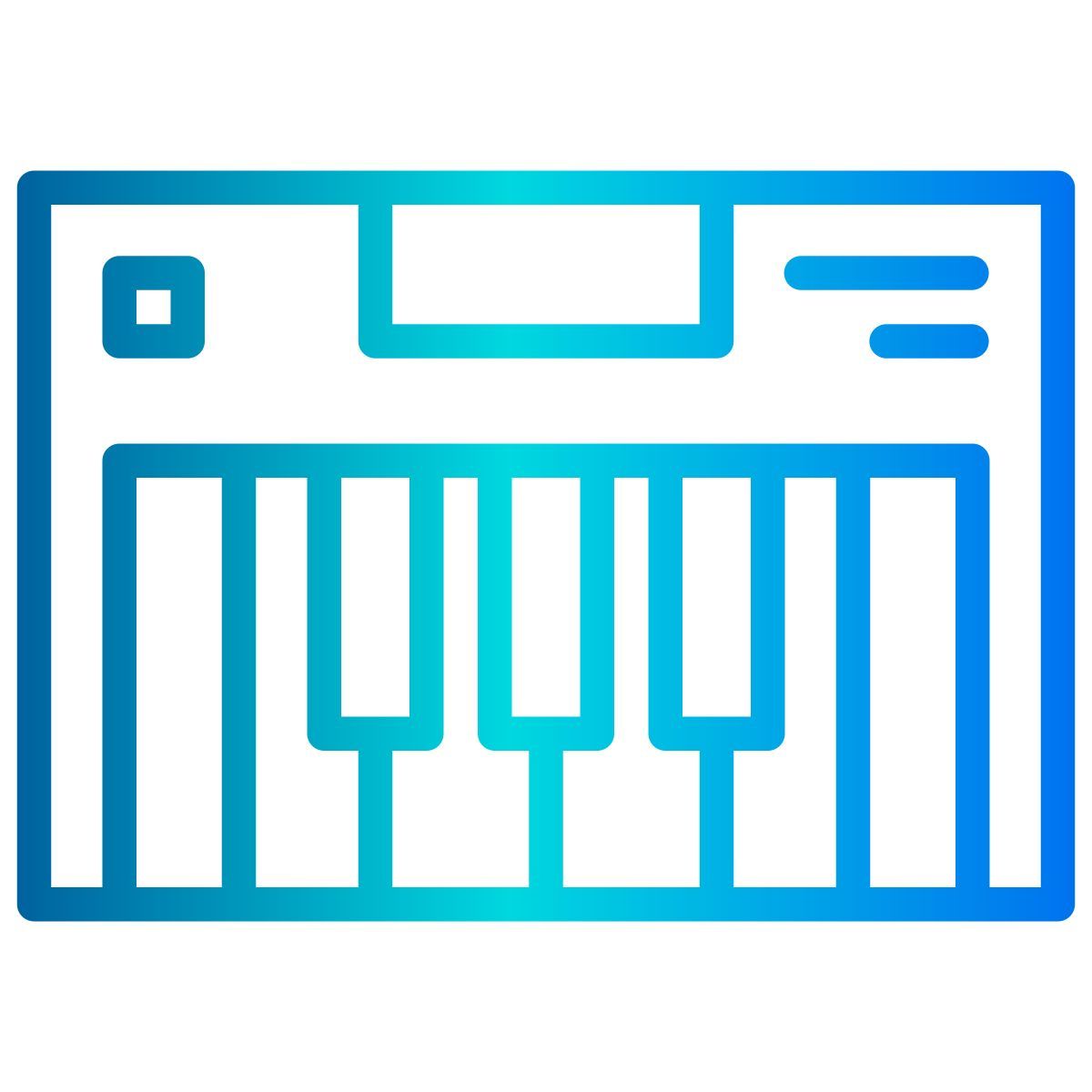 electric piano icon