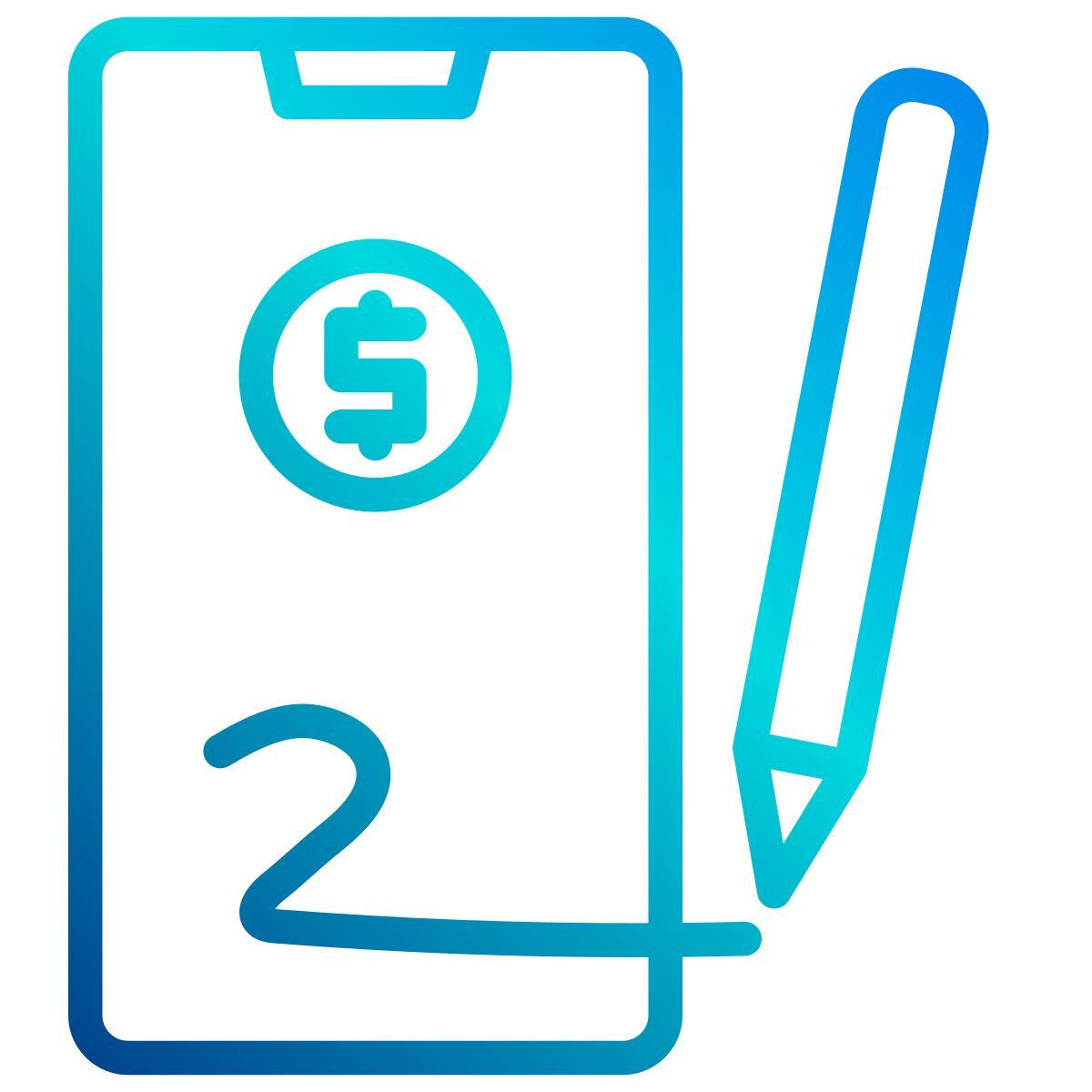 electronic signature icon