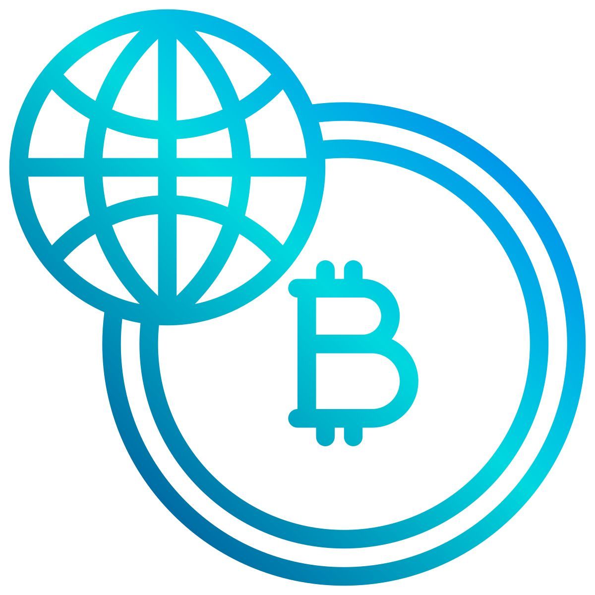 global cryptocurrency icon