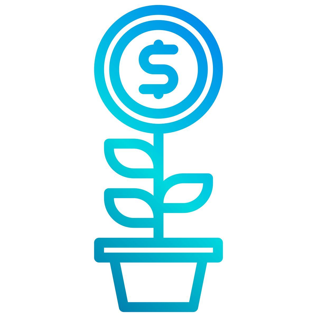 financial growth icon