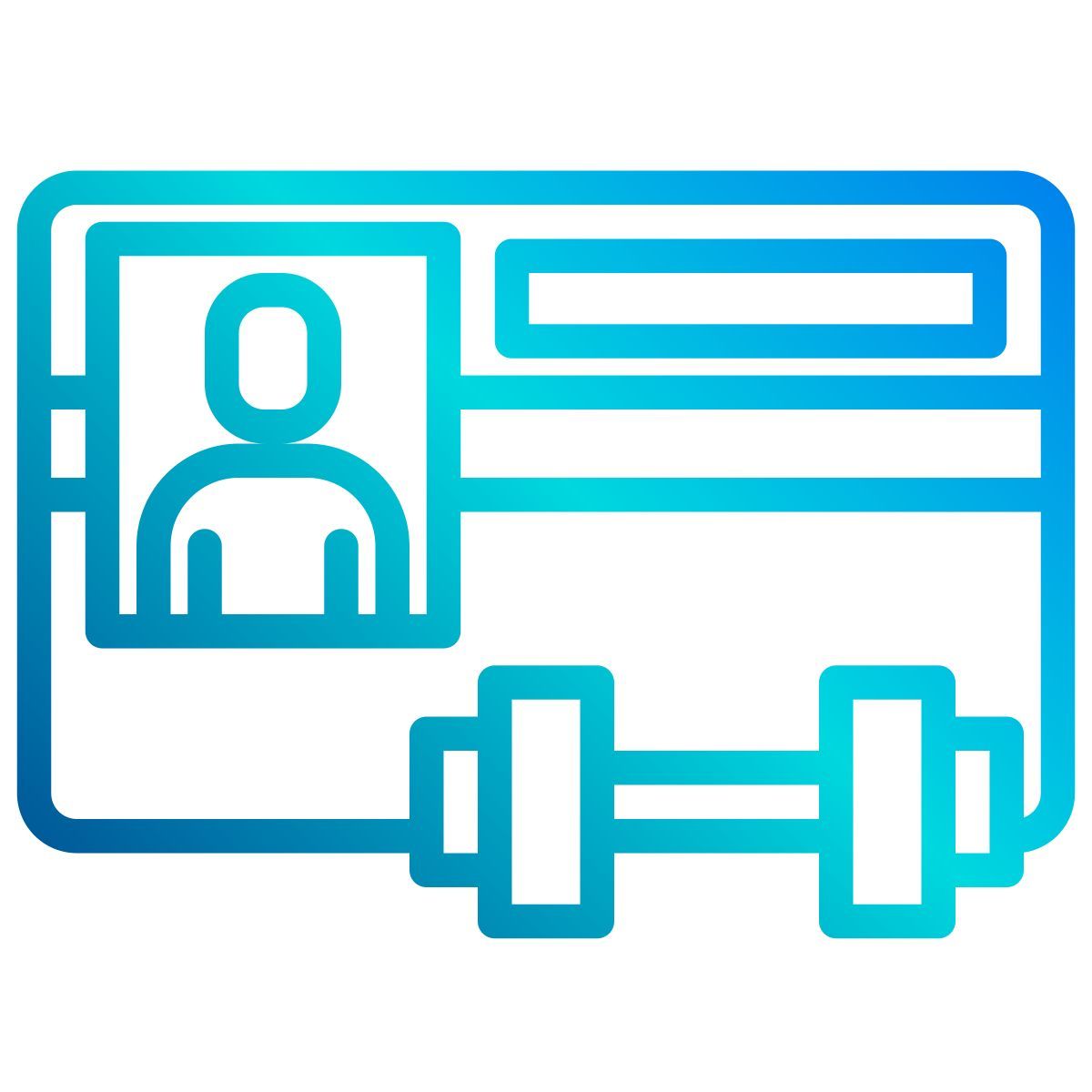 gym membership icon