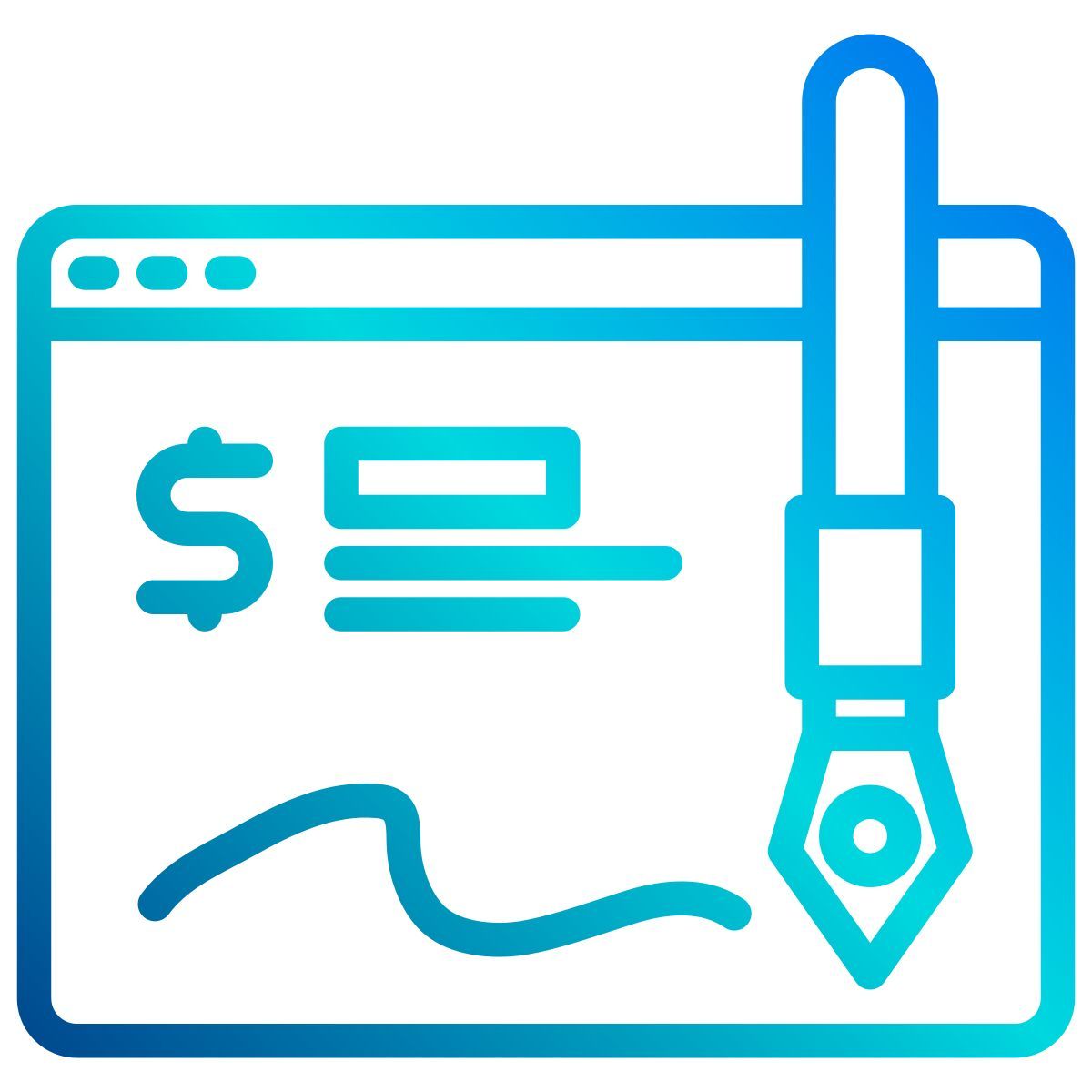 cheque icon