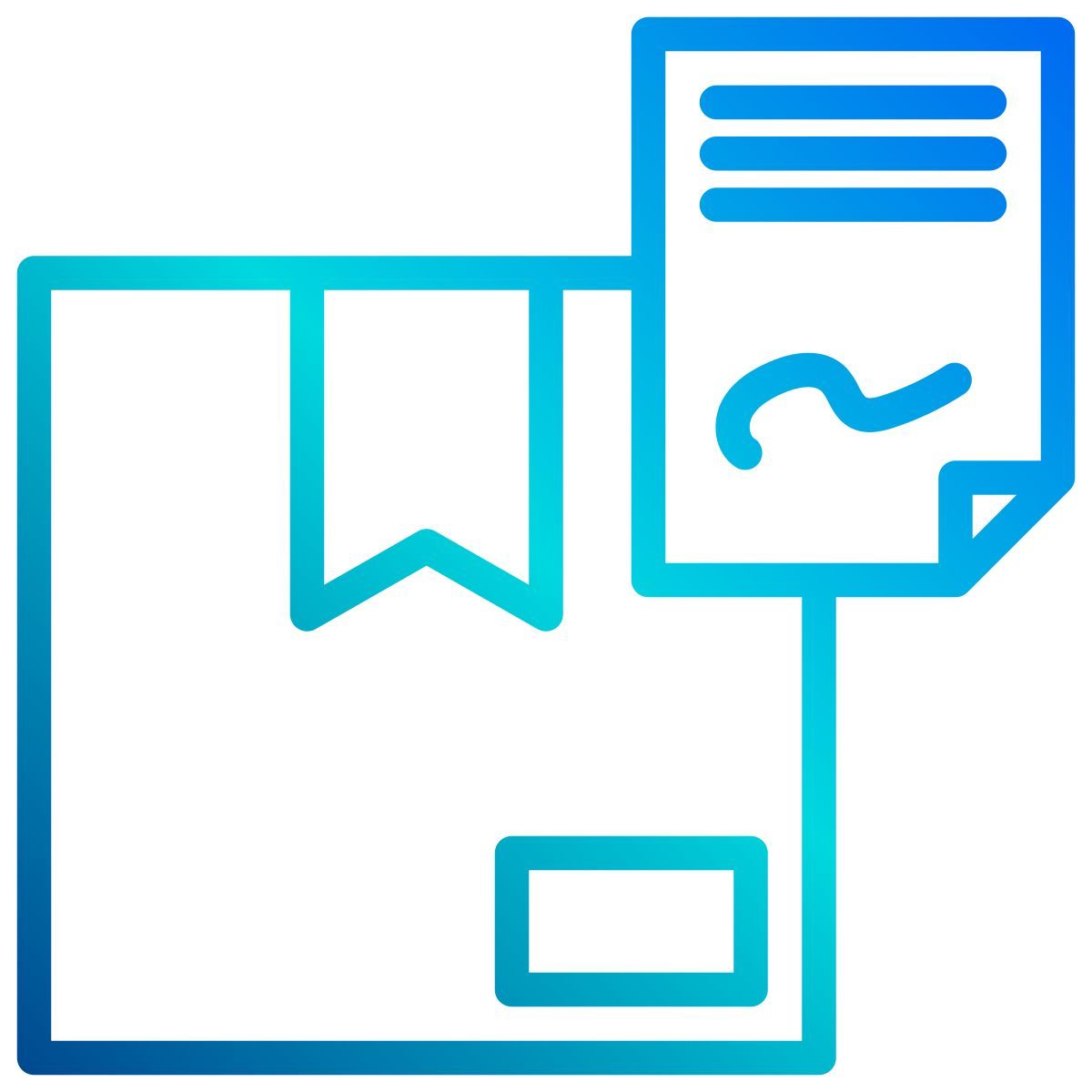 delivery contract icon