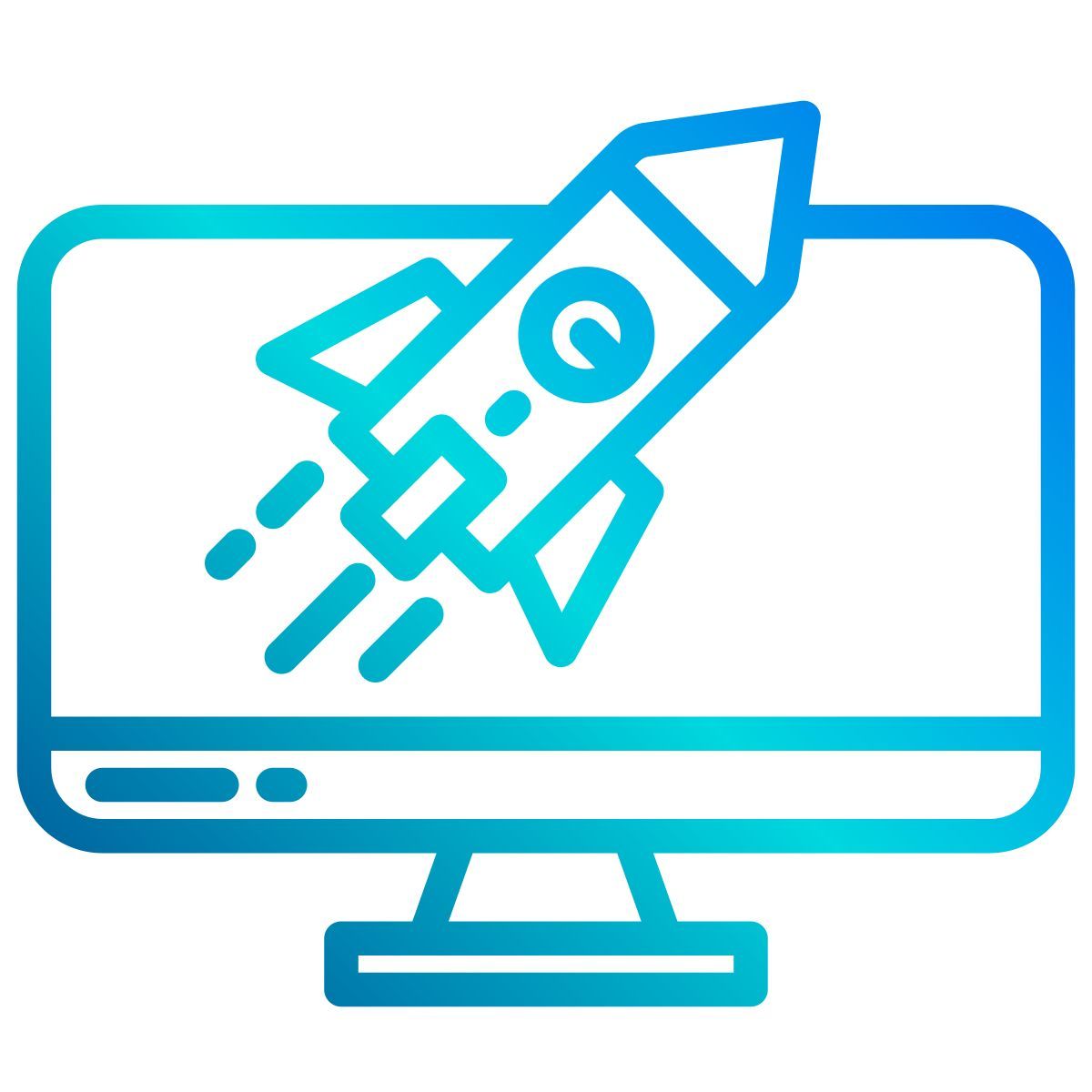gestartete rakete icon