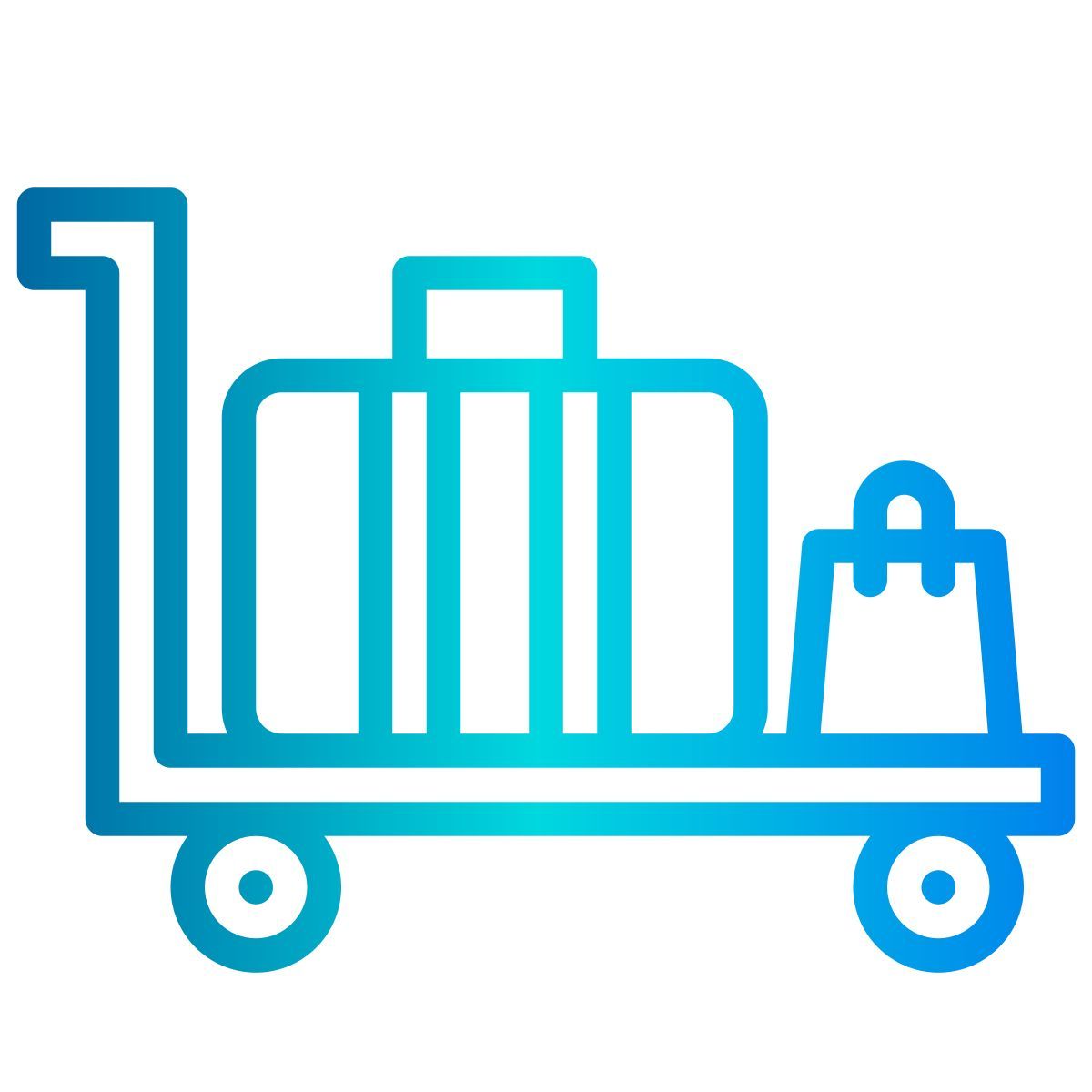 luggage cart icon