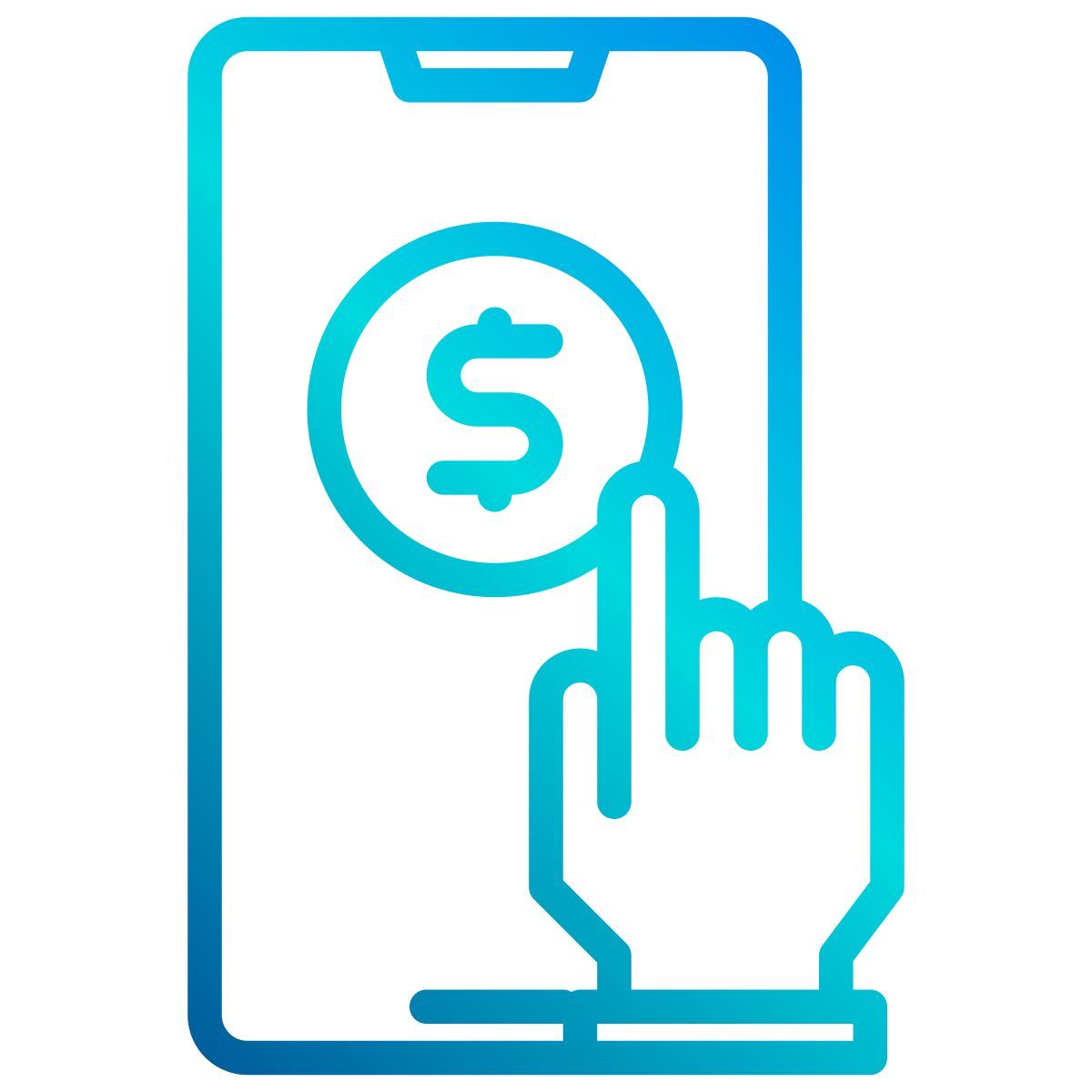 smartphone payment icon