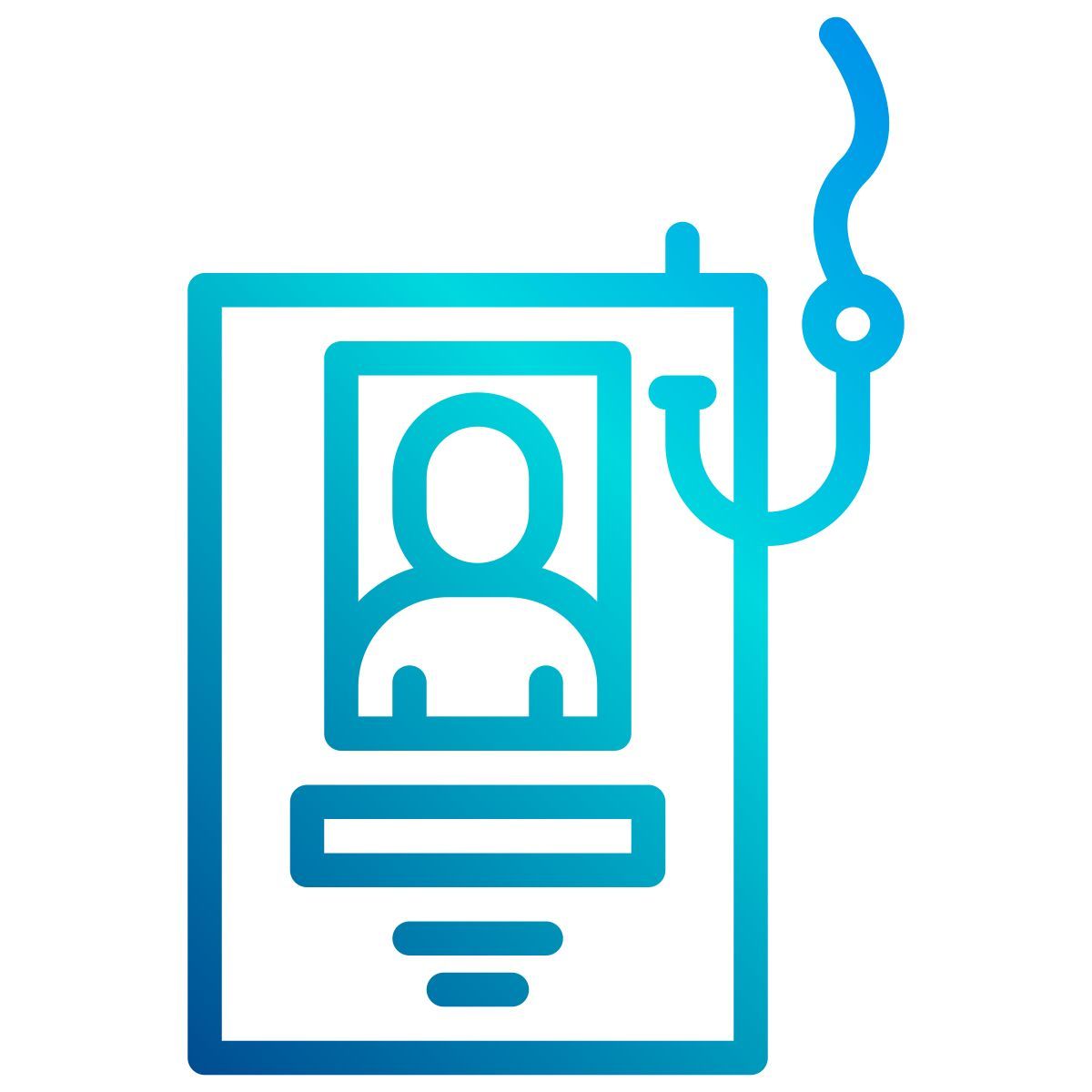personal data phishing icon