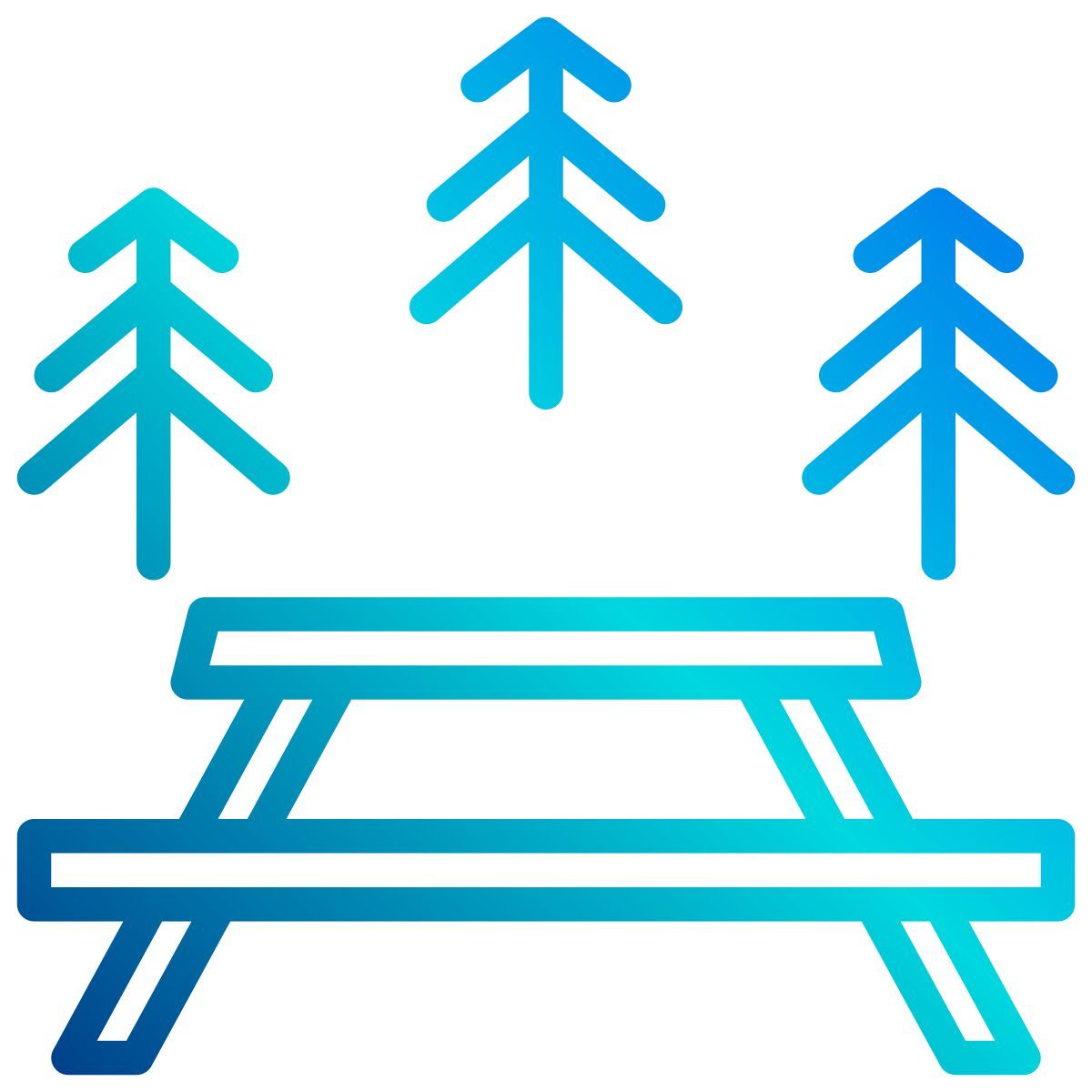 picnic table icon