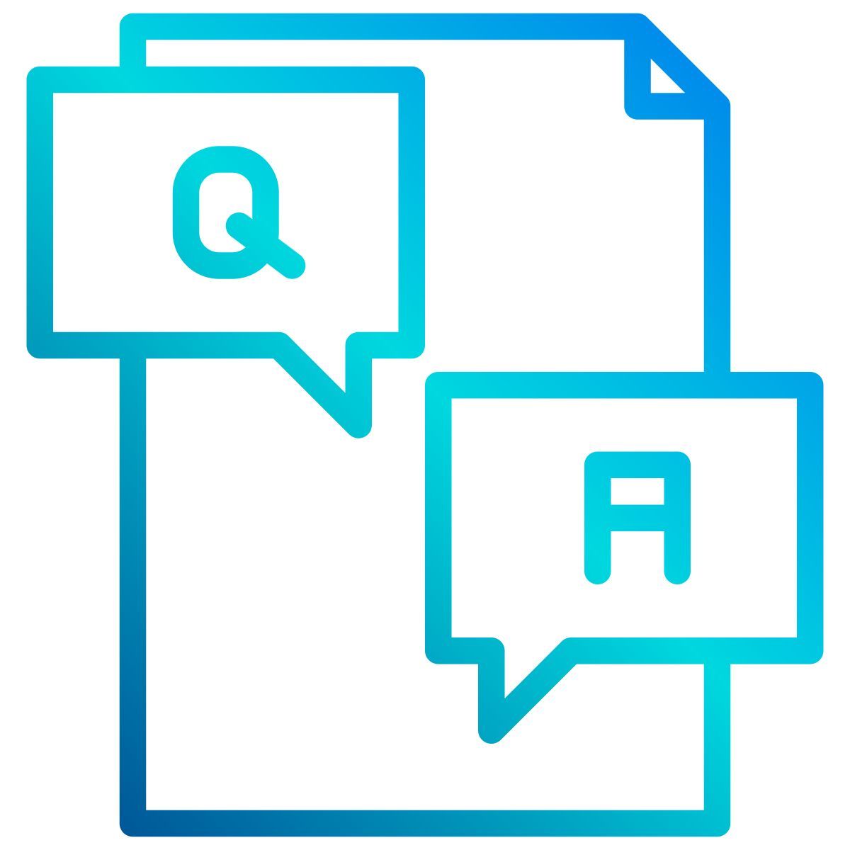question and answer icon