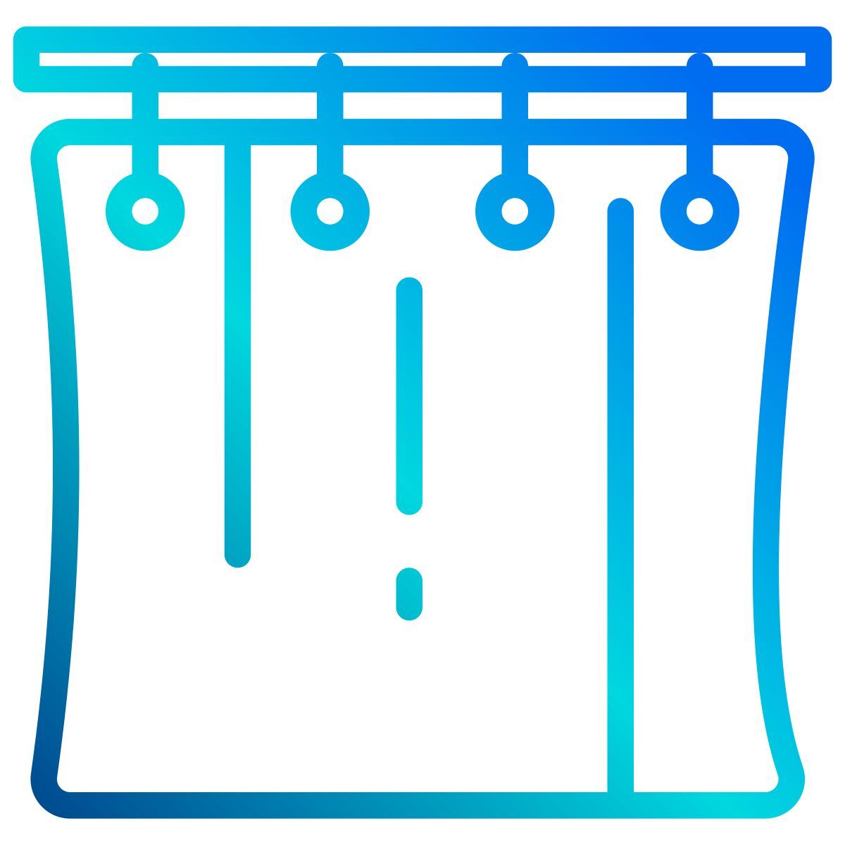 shower curtains icon