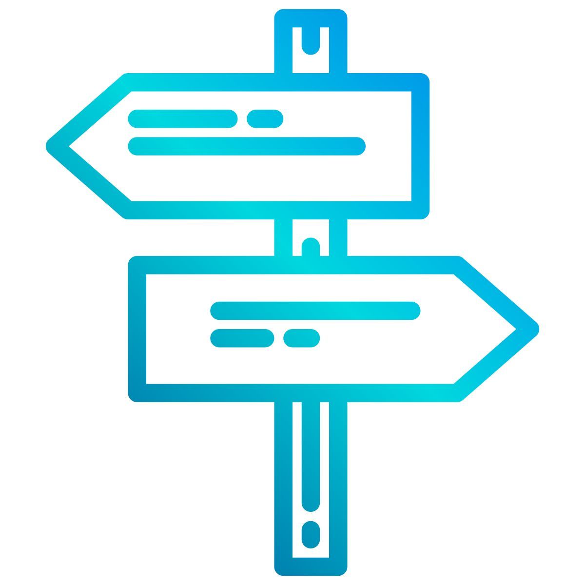 señal direccional icon