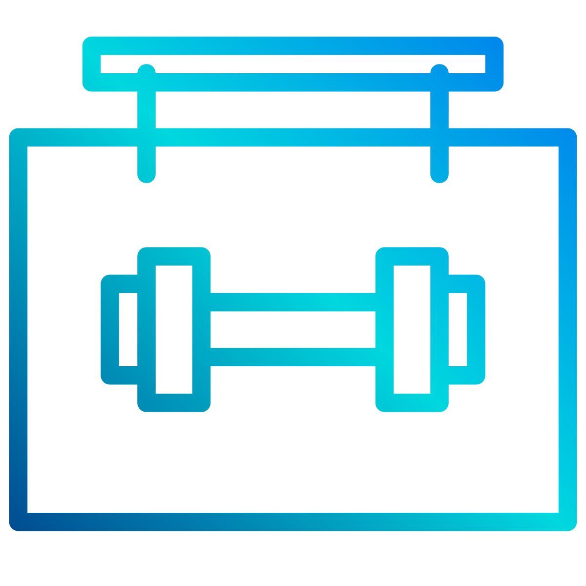 gym sign icon