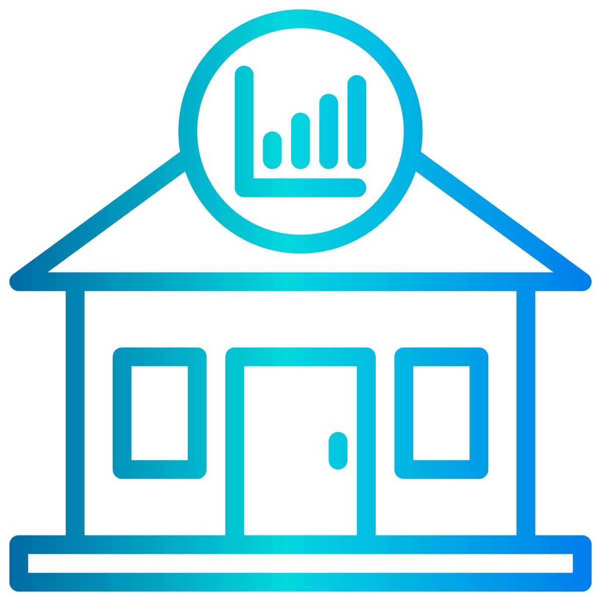 real estate statistics icon