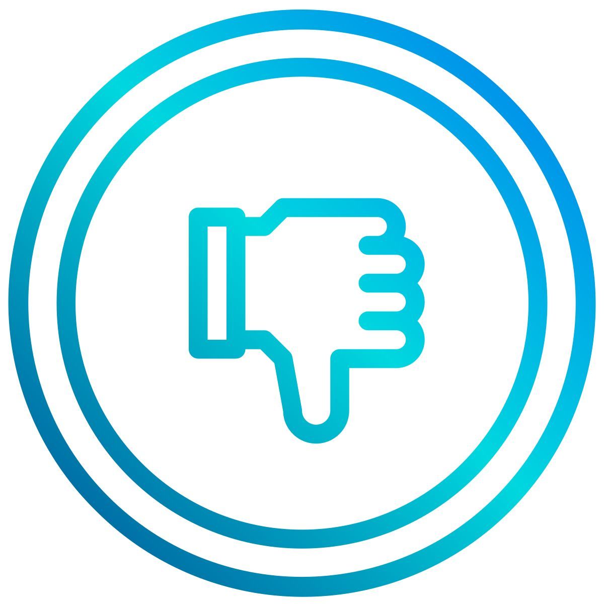 geringe qualität icon