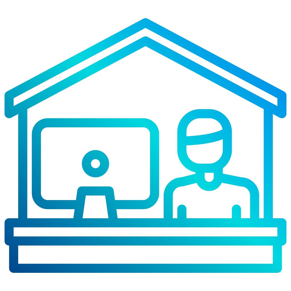 work from home icon